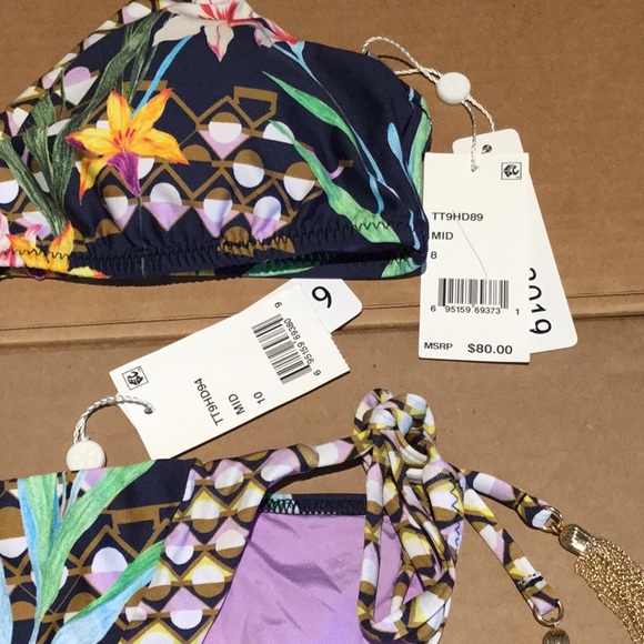 NWT $160 TRINA TURK US 8 bikini top - Picture 6 of 8